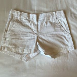 J. Crew White Chino shorts